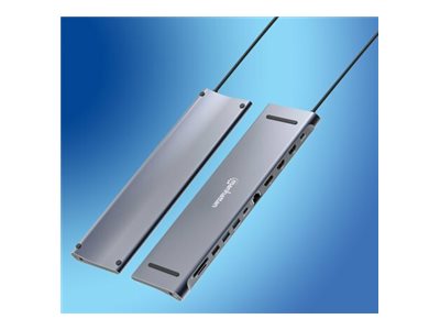 Manhattan 12-in-1 - Dockingstation - USB-C 3.2