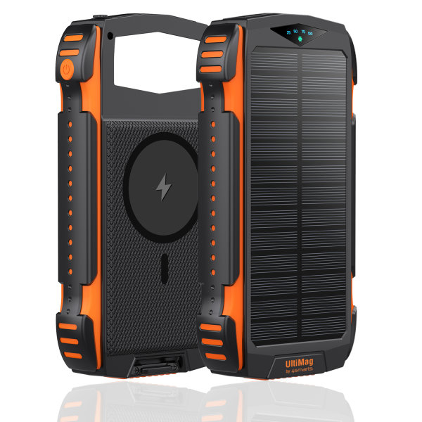 4smarts TitanPack - Solar-Powerbank - Li-Pol - 20000 mAh - 20 Watt - 3 A - 5 Ausgabeanschlussstellen, Ansicht 2