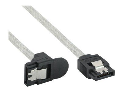 InLine - SATA-Kabel - Serial ATA 150/300/600 - SATA zu SATA - 50 cm - 90° Stecker, rund