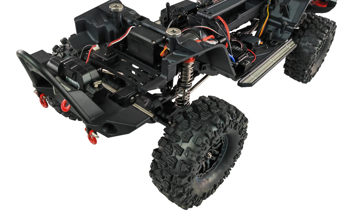 Amewi RC Auto AMXRock Crosstail Crawler 4WD 1 10 ARTR Rot, Ansicht 3