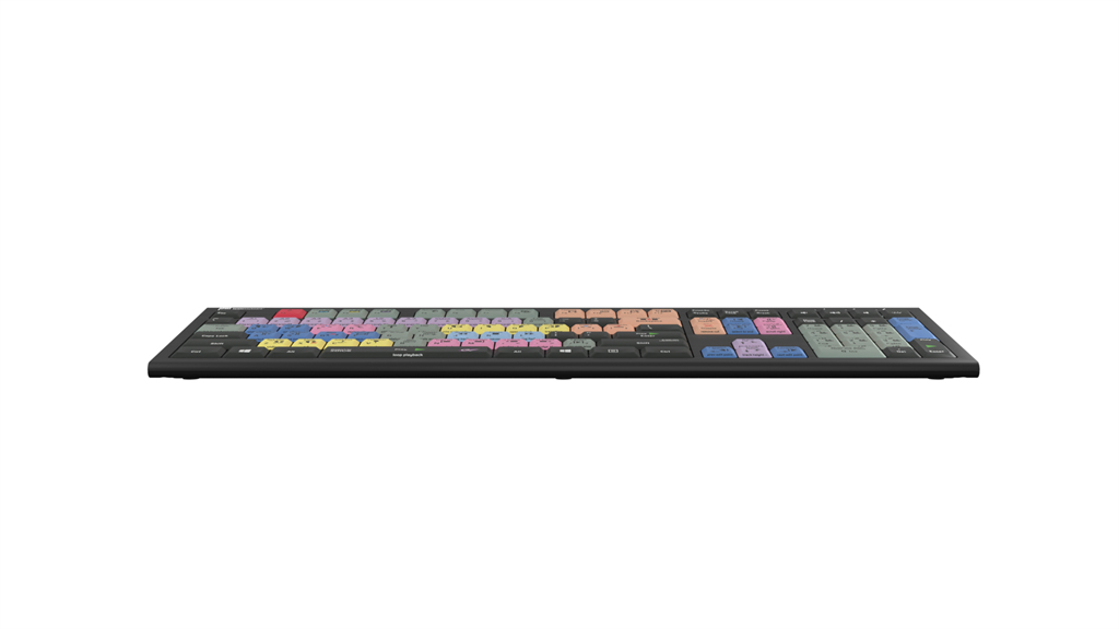 Logickeyboard LKB-EDIUS-A2PC-DE - Volle Größe (100%) - Kabelgebunden - USB - Schwarz - TL: Deutsch, QWERTZ, Ansicht 4