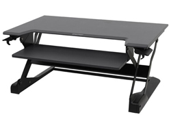 Ergotron WorkFit-TL Sitz-Steh-Schreibtisch-Arbeitsplatz - Aufstellung für Monitor / Tastatur - Schwarz, Ansicht 5