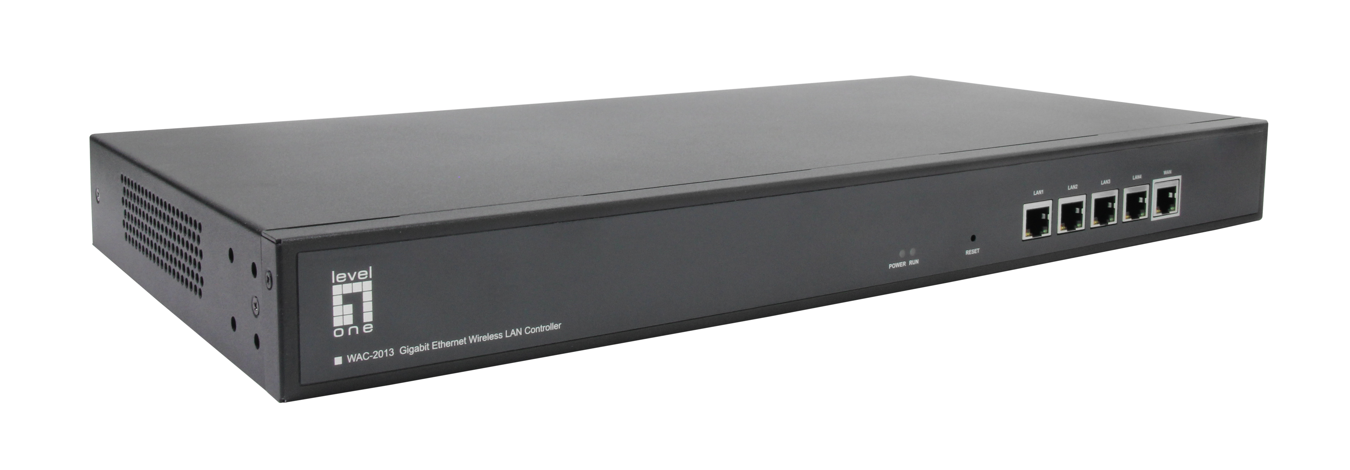 LevelOne Gigabit WLAN-Controller für bis zu 256 AP's - Schwarz - Metall - 512 MB - 16 MB - 10,100,1000 Mbit/s, Ansicht 2