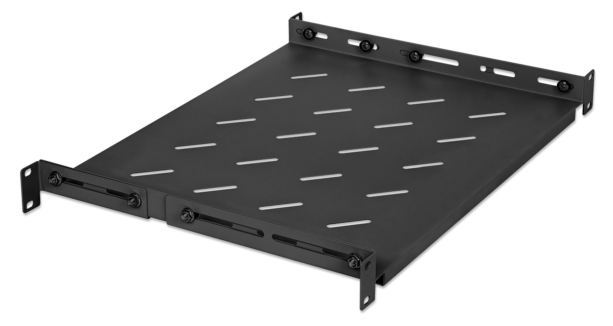 IC Intracom Intellinet - Rack - Regal - with variable rails, fixed mounting - Schwarz, RAL 9004 - 1U - 48.3 cm (19), Ansicht 4