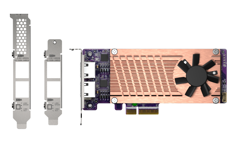 QNAP QM2-2P2G2T - Speicher-Controller - M.2 - M.2 NVMe Card / PCIe 3.0 (NVMe), Ansicht 2