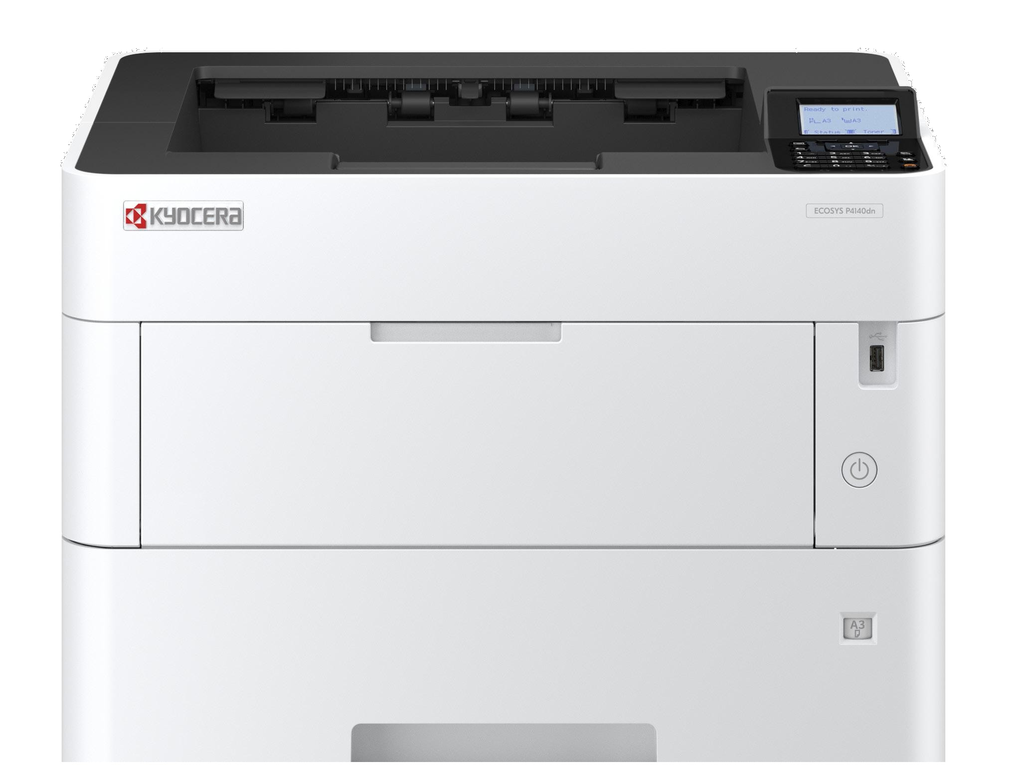 Kyocera ECOSYS P4140dn, Laser, 1200 x 1200 DPI, A3, 40 Seiten pro Minute, Doppelseitiger Druck, Netzwerkfähig