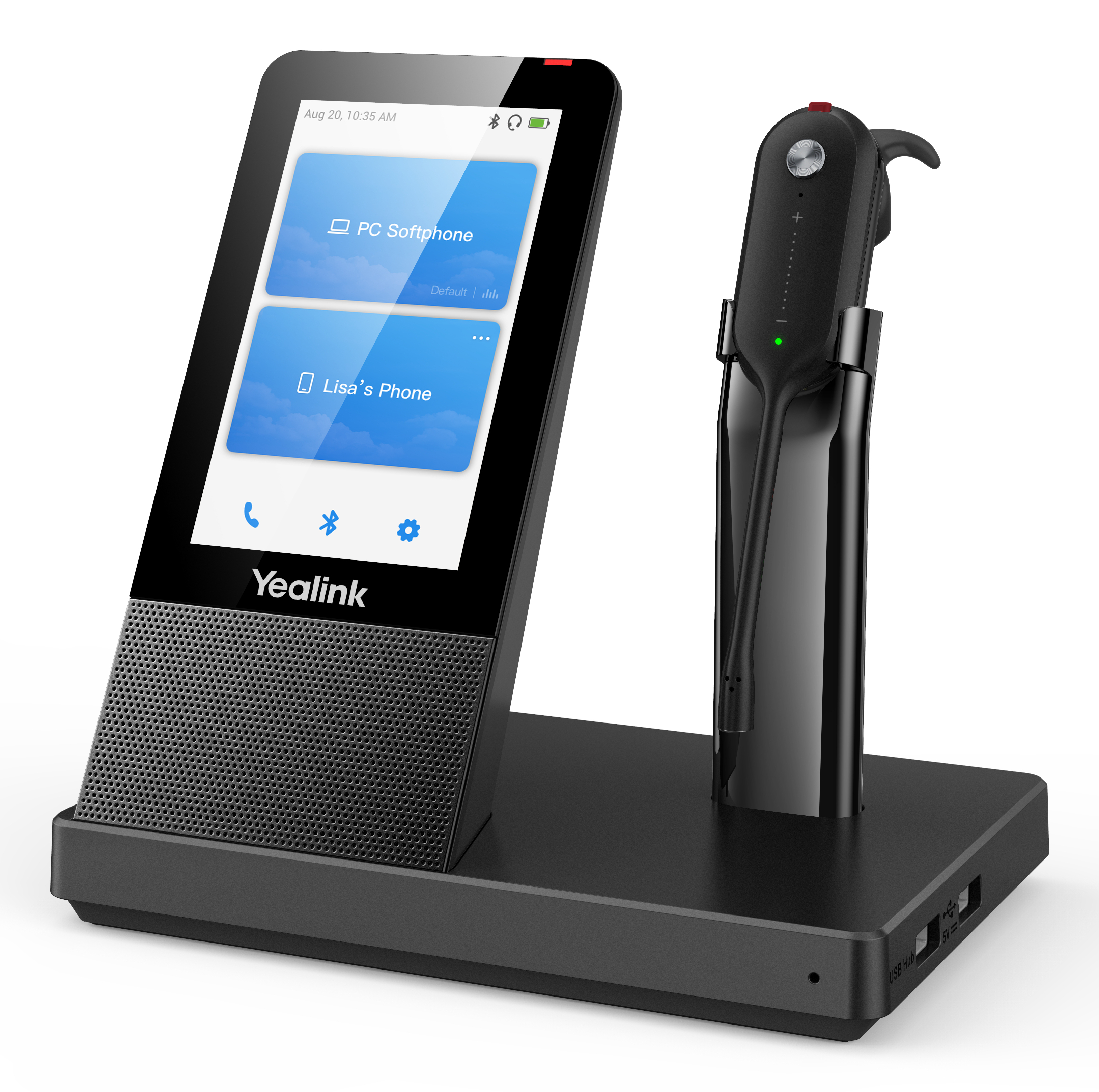 Yealink WH67 X UC Workstation - Headset - im Ohr, Ansicht 4