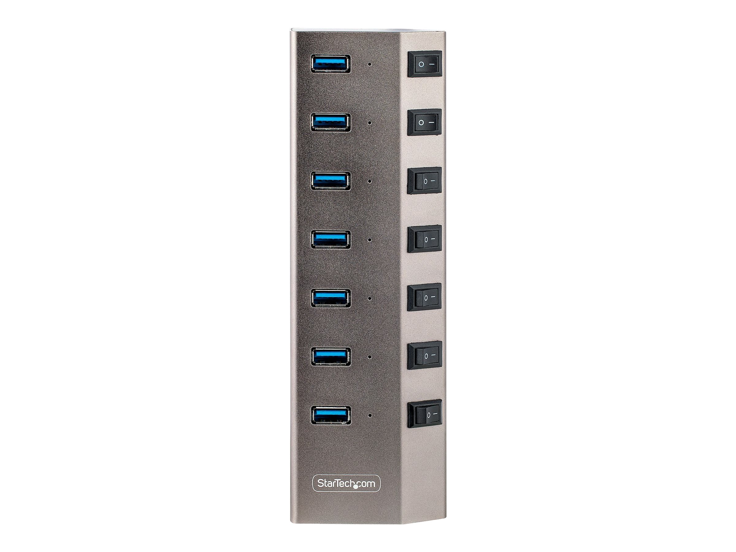 StarTech.com 7-Port Self-Powered USB-C Hub with Individual On/Off Switches, USB 3.0 5Gbps Expansion Hub, Ansicht 3