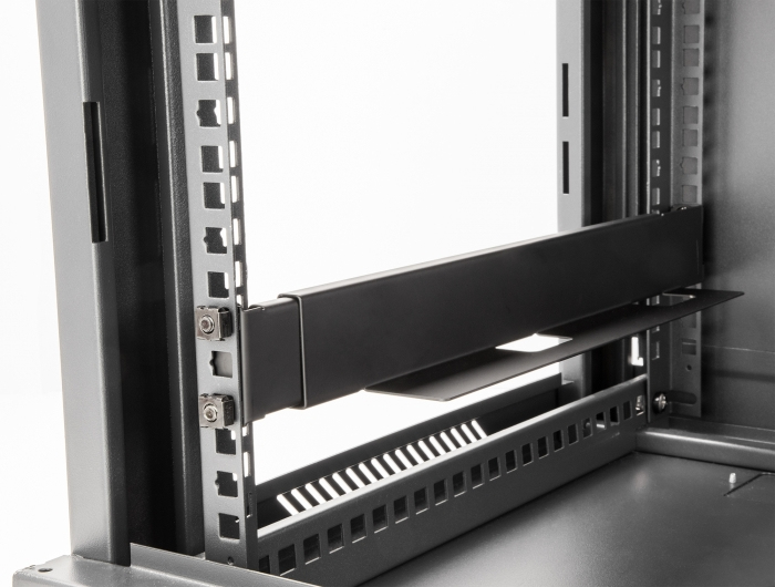 Delock Rack Bracket - einstellbare Länge 368 - 600 mm - Seite - Schwarz - 1U - 48.3 cm (19), Ansicht 4