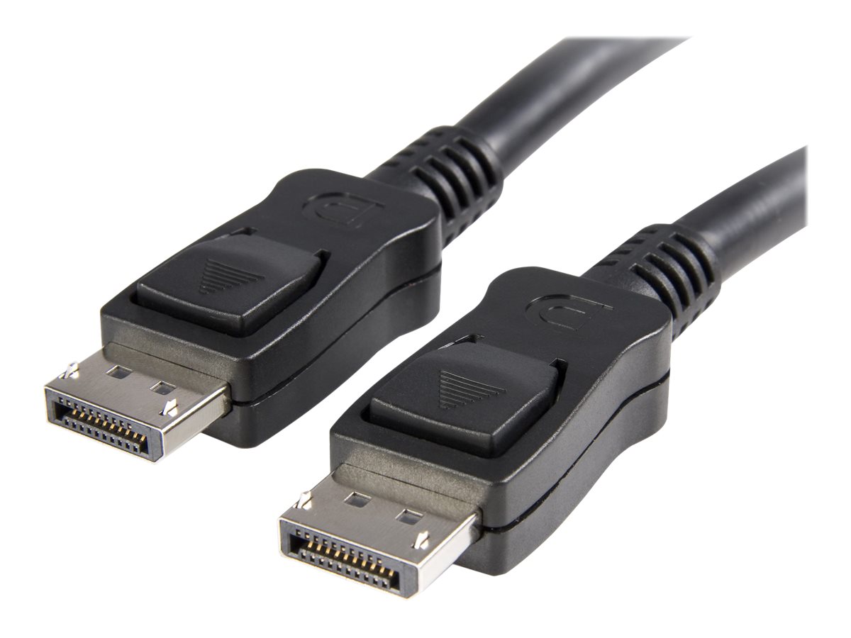 StarTech.com 1m DisplayPort 1.2 Kabel mit Verriegelung 1m (Stecker/Stecker) - DP 4k Audio- / Videokabel Kabel - Schwarz - DisplayPort-Kabel - DisplayPort (M) zu DisplayPort (M) - 1 m