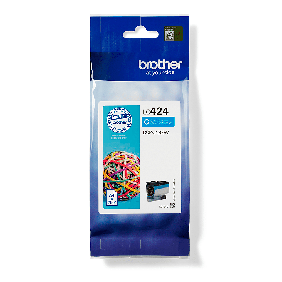 Brother LC424C - Cyan - original - Tintenpatrone, Ansicht 4
