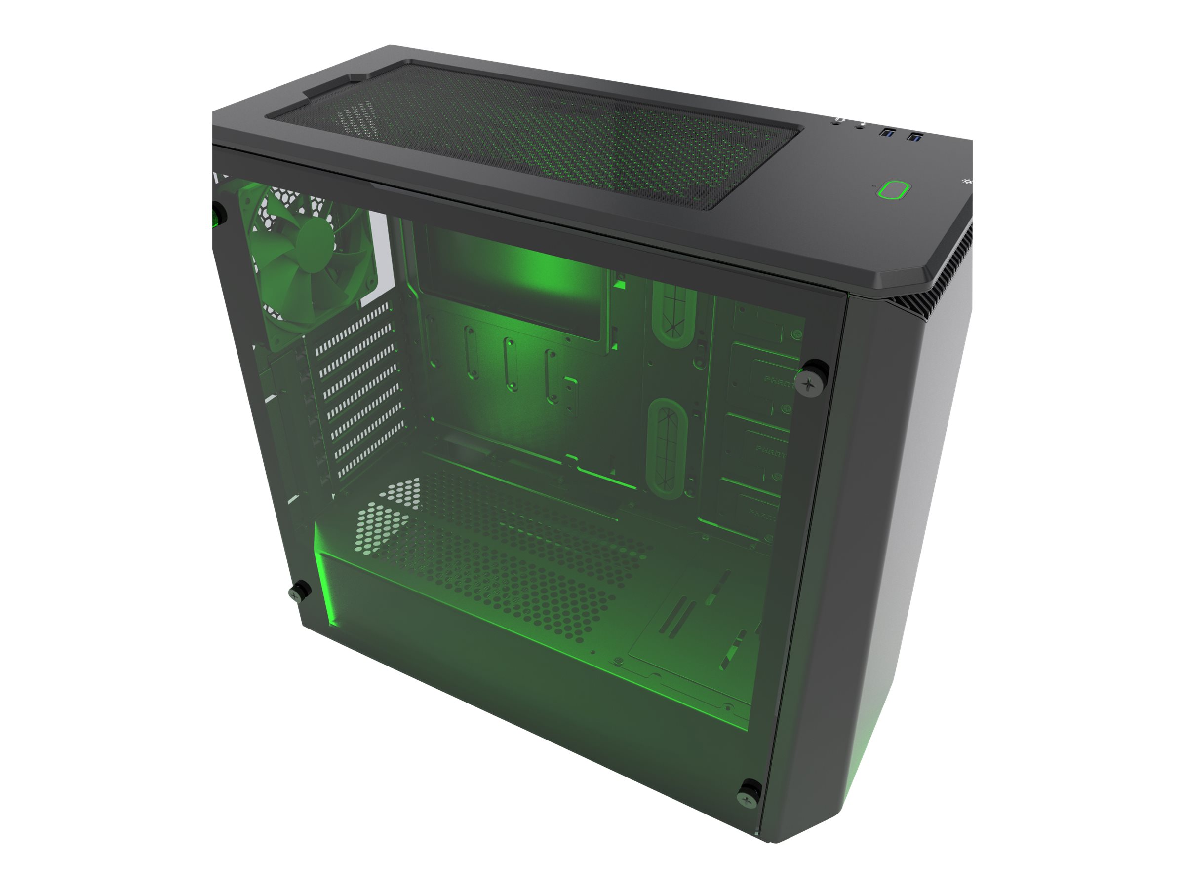 Phanteks Eclipse P400 Tempered Glass - Tower - E-ATX - Seitenteil mit Fenster (gehärtetes Glas), Ansicht 4