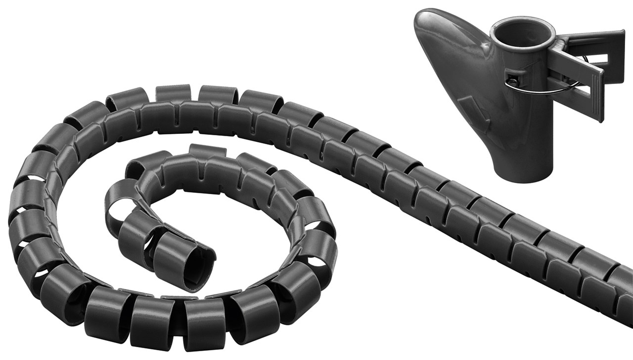 Goobay WireTube - Kabelschlauch - 2.5 m - Schwarz, Ansicht 2