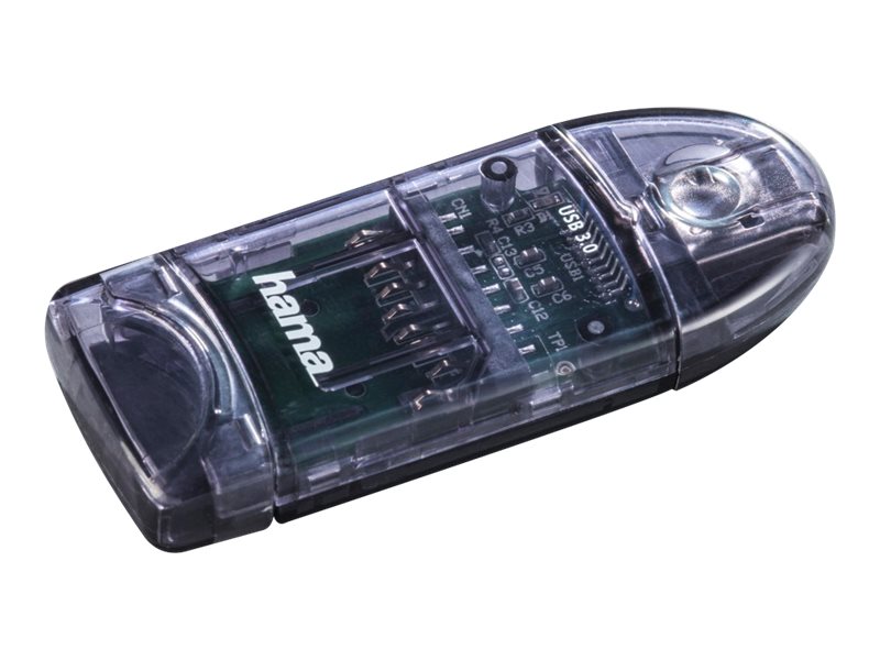 Hama USB-3.0-Kartenleser, SD/micro SD, Anthrazit, Ansicht 2