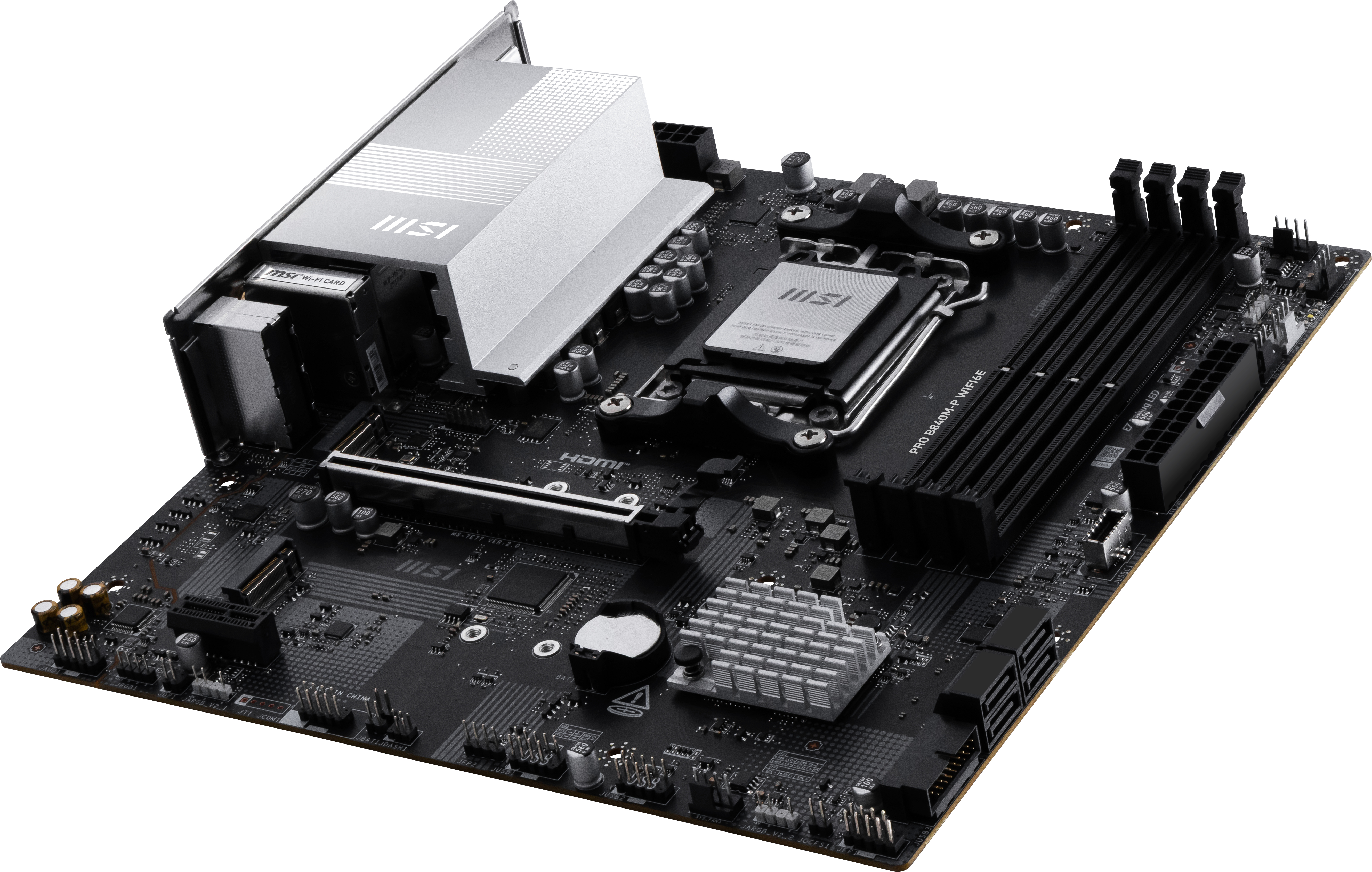 MSI PRO B840M-P WIFI6E - Mainboard - mATX - AMD AM5, Ansicht 2