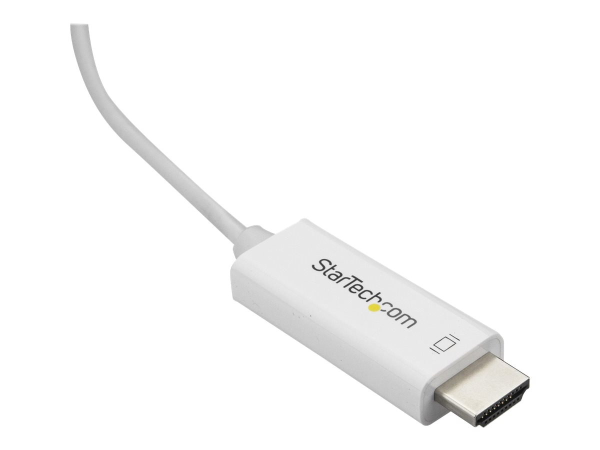 StarTech.com 2m USB-C auf HDMI Kabel - Monitorkabel - 4K bei 60Hz - USB Typ C zu HDMI Kabel - Weiß - Externer Videoadapter