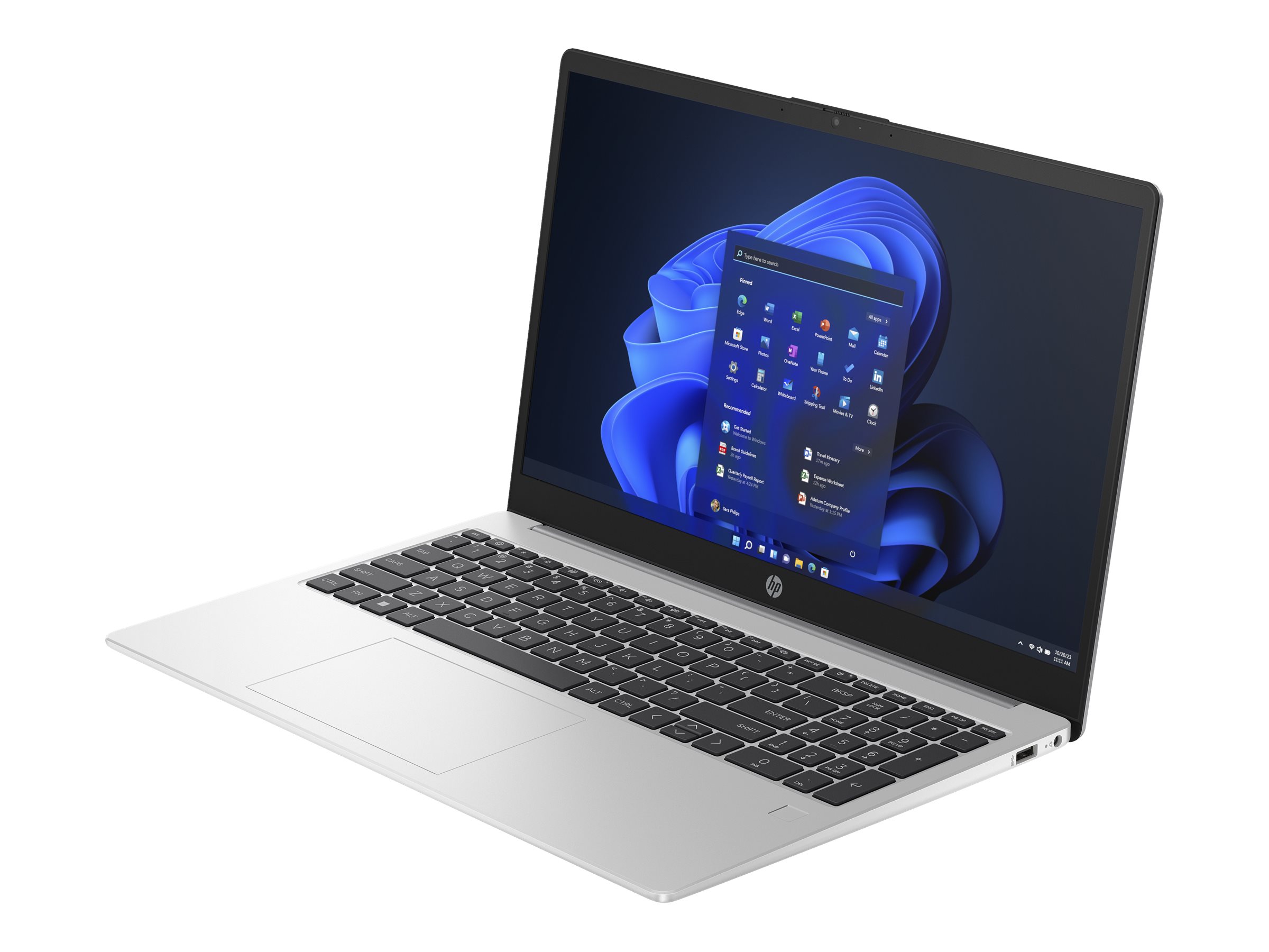 HP 250 G10 Notebook - Intel Core i5 1335U / 1.3 GHz - Win 11 Pro - Intel Iris Xe Grafikkarte - 8 GB RAM - 256 GB SSD NVM