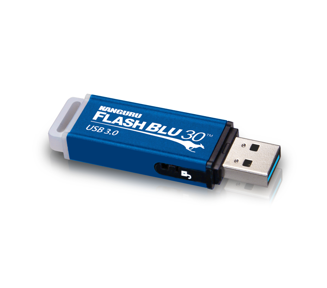 Kanguru Solutions Kanguru FlashBlu30 USB 3.0 with Write Protect Switch - 64 GB, Ansicht 4