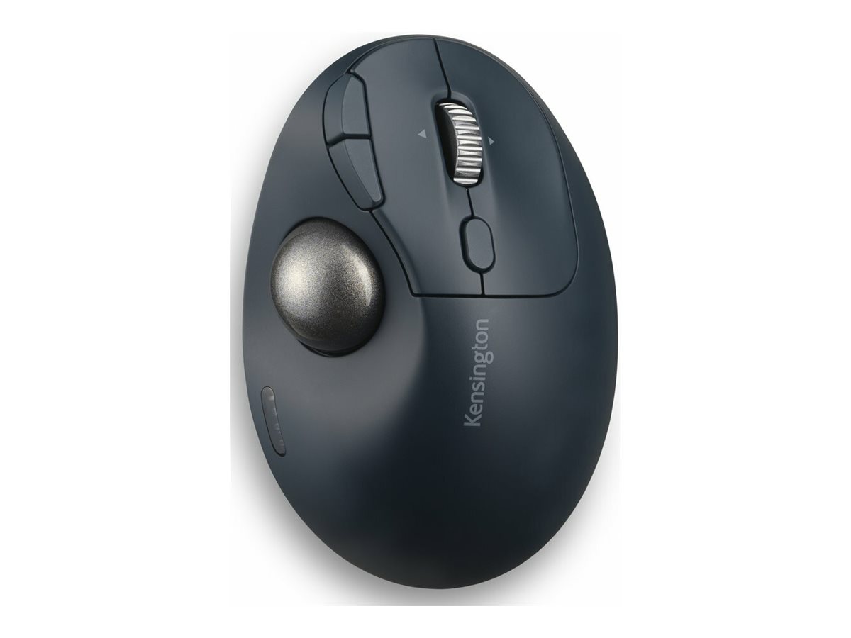 Kensington Pro Fit Ergo TB550 Trackball EQ - Trackball - ergonomisch - optisch - 9 Tasten - kabellos - 2.4 GHz Bluetooth - kabelloser Empfänger (USB)