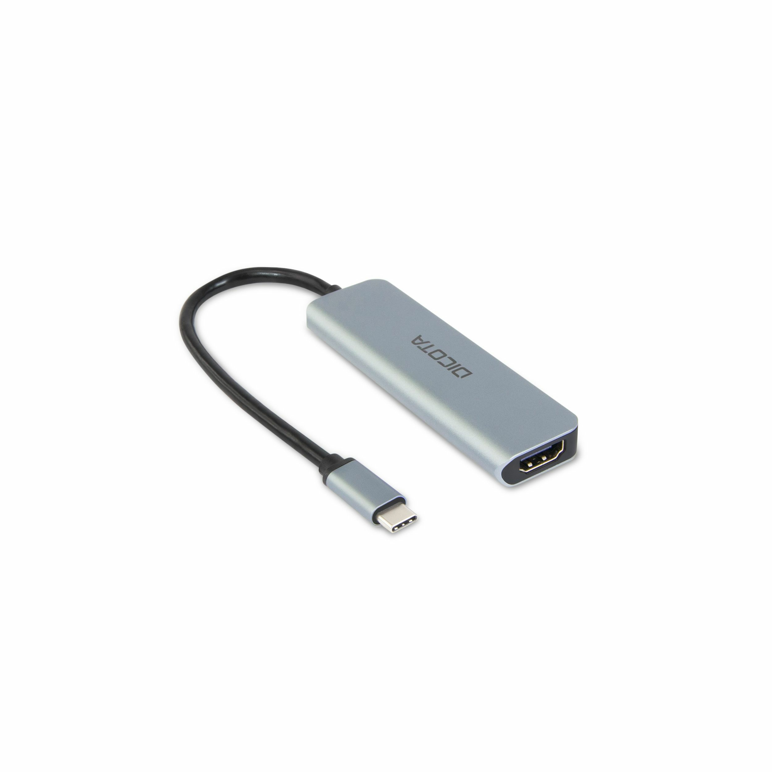 Dicota USB-C 5-in-1 Video Hub 4K PD 100W silver, Ansicht 2
