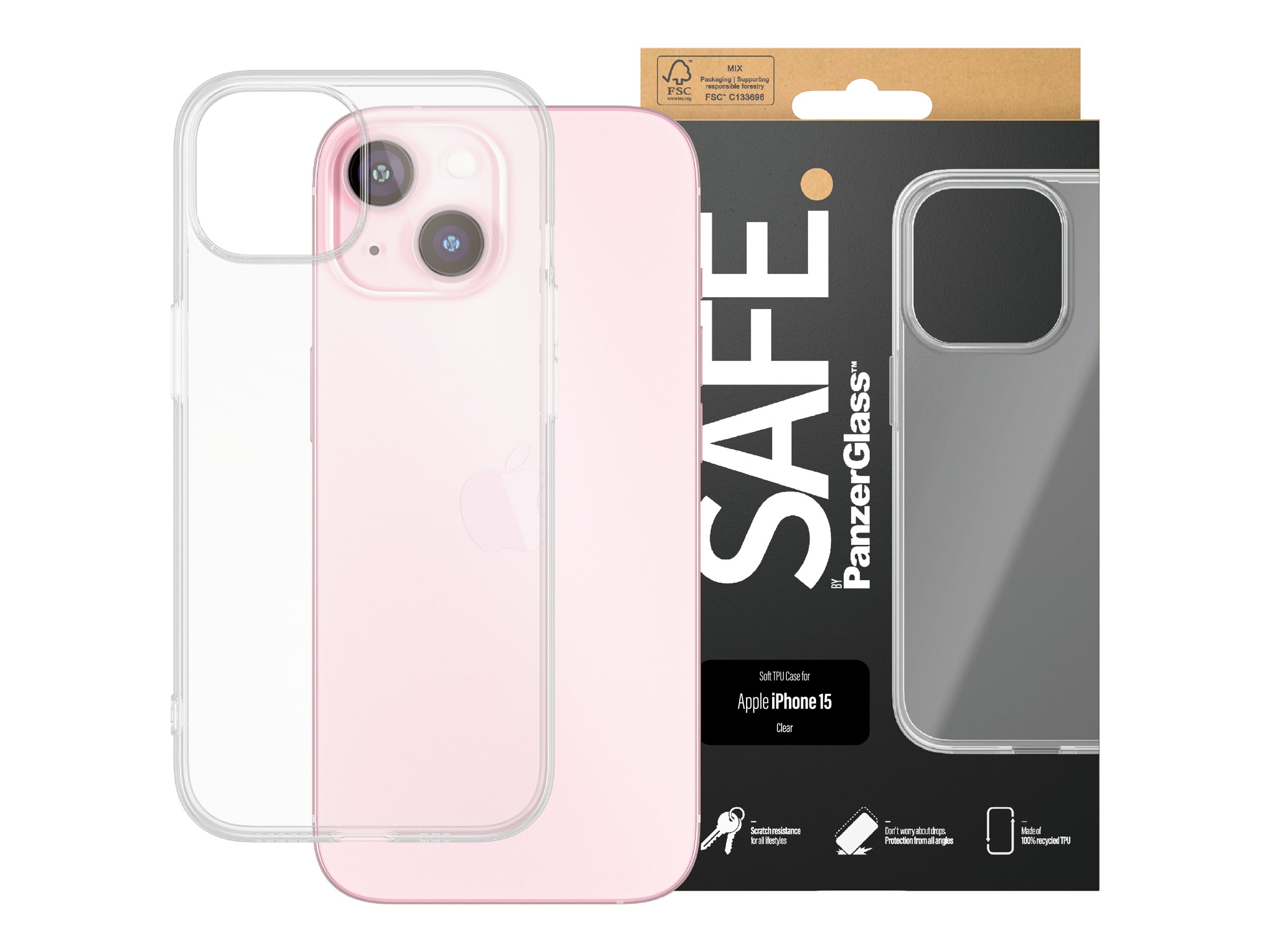 PanzerGlass SAFE. by PanzerGlass - Hintere Abdeckung für Mobiltelefon, Ansicht 2