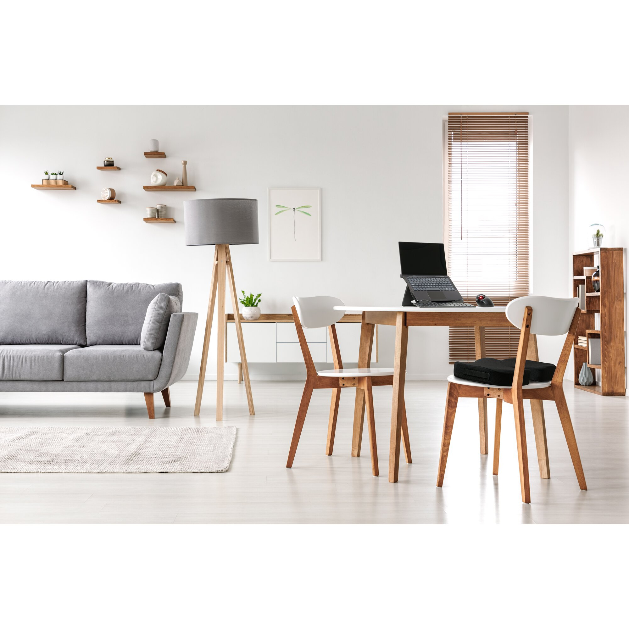 Kensington Premium-Sitzkissen mit Kühlgel - Sitzkissen - Memory-Schaum - Stuhl - Schwarz - Monochromatisch, Ansicht 2