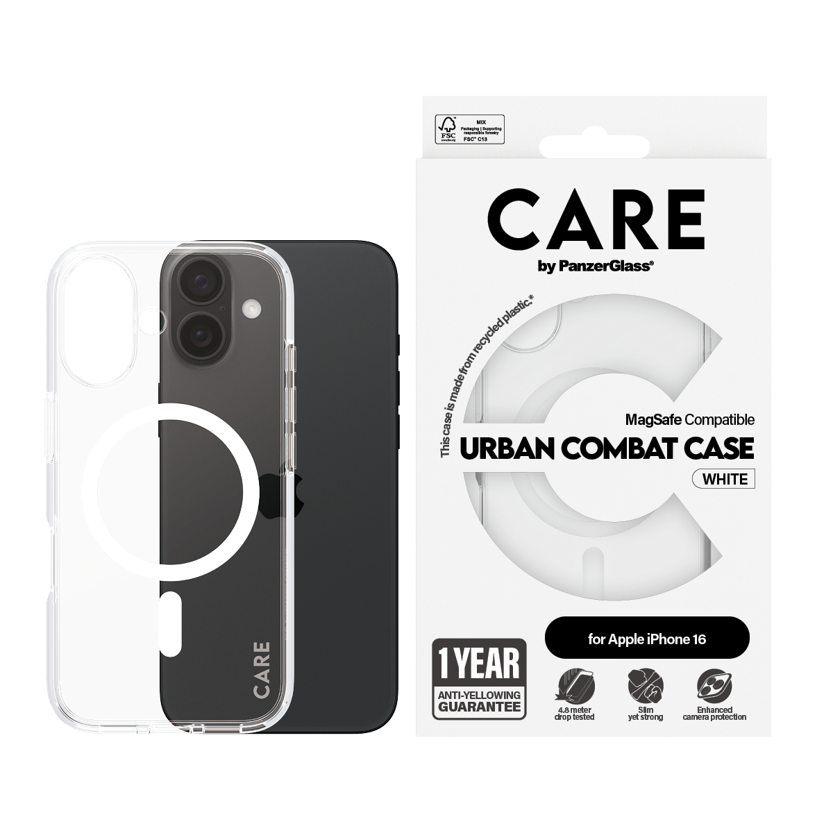 PanzerGlass CARE by PanzerGlass Urban Combat - Hintere Abdeckung für Mobiltelefon - kompatibel mit MagSafe, Ansicht 3