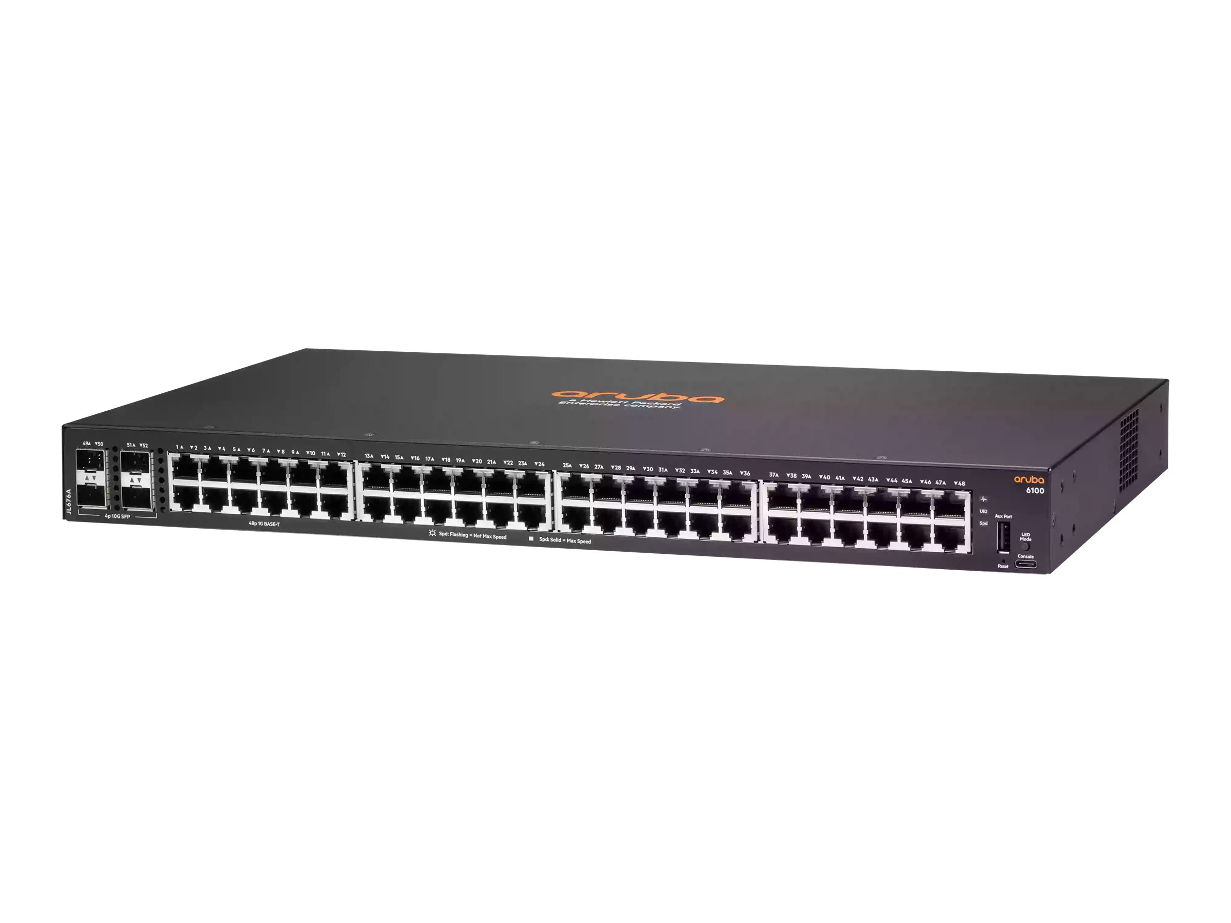 HPE Aruba 6100 48G 4SFP+ Switch - Switch - managed