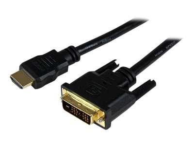 StarTech.com 1,5m HDMI auf DVI-D Kabel - St/St - HDMI Stecker / DVI Stecker Adapterkabel - Adapterkabel - DVI-D männlich zu HDMI männlich - 1.5 m