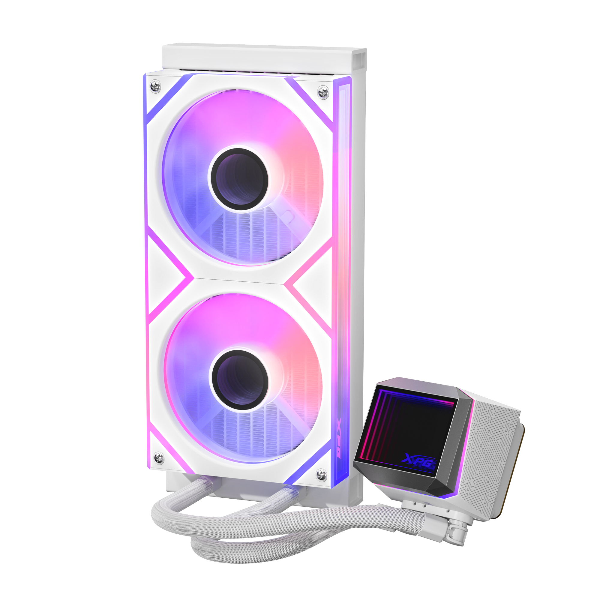 ADATA WAK LEVANTE II 240 2*120mm ARGB Fan weiß retail, Ansicht 4