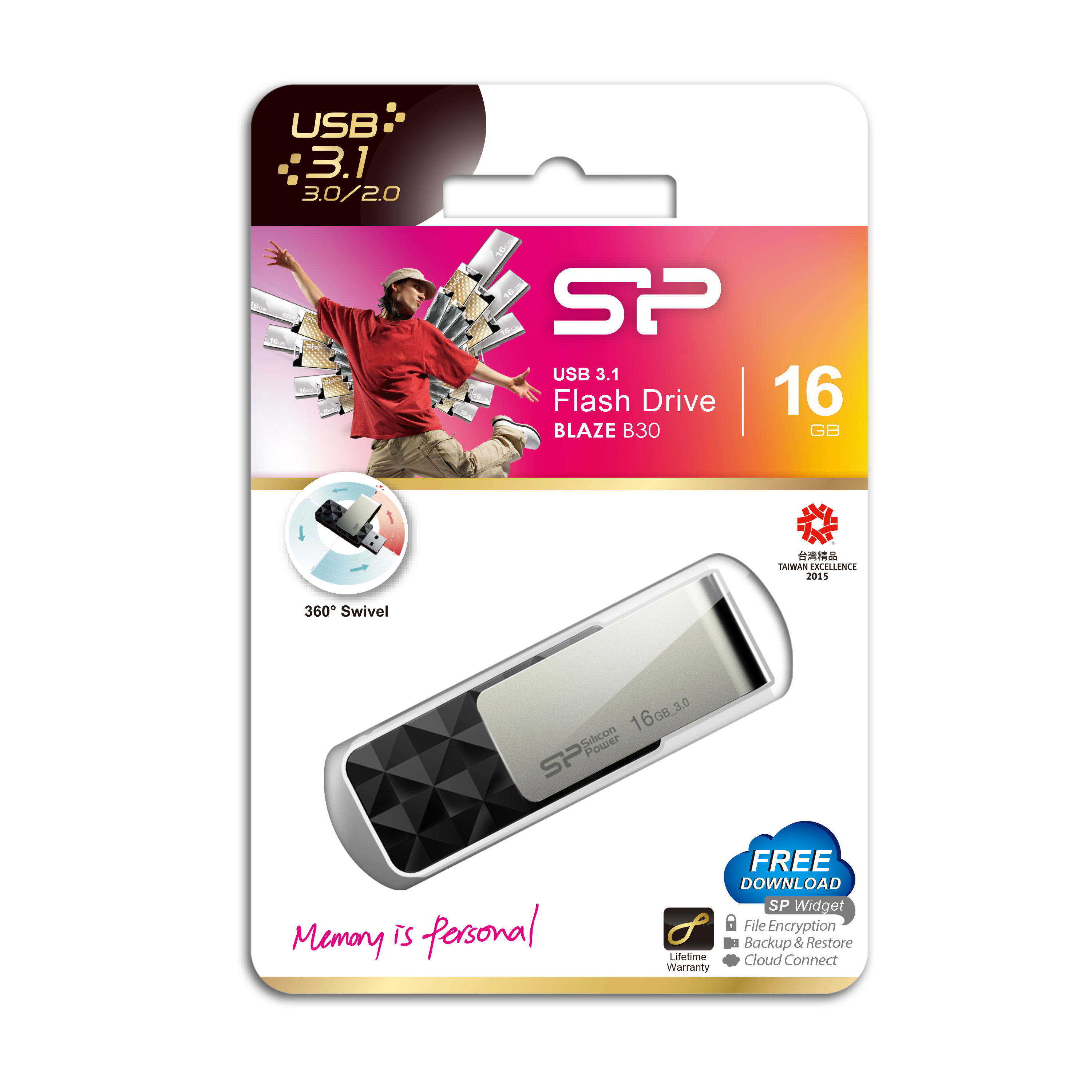 Silicon Power Blaze B30 - USB-Flash-Laufwerk, Ansicht 2