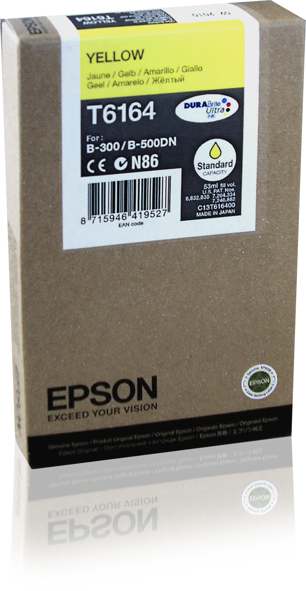 Epson Tintenpatrone SC Yellow 3.5k, Tinte auf Pigmentbasis, 53 ml, 1 Stück(e), Einzelpackung