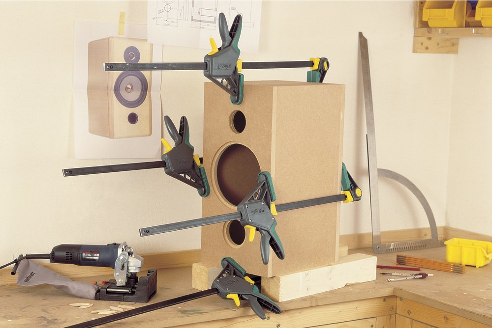 Wolfcraft 1 EHZ PRO 100-915 - Einhandzwinge - Schraubzwinge - Kunststoff - Stahl, Ansicht 4