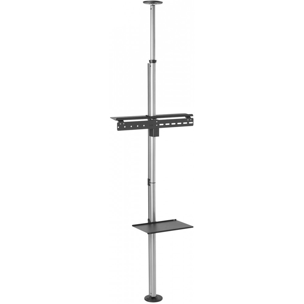 Techly ICA-TR32 - Befestigungskit (Regal, Boden-zu-Decke-Befestigung, VESA-Halterung) - für Flachbildschirm - Aluminium, Ansicht 3