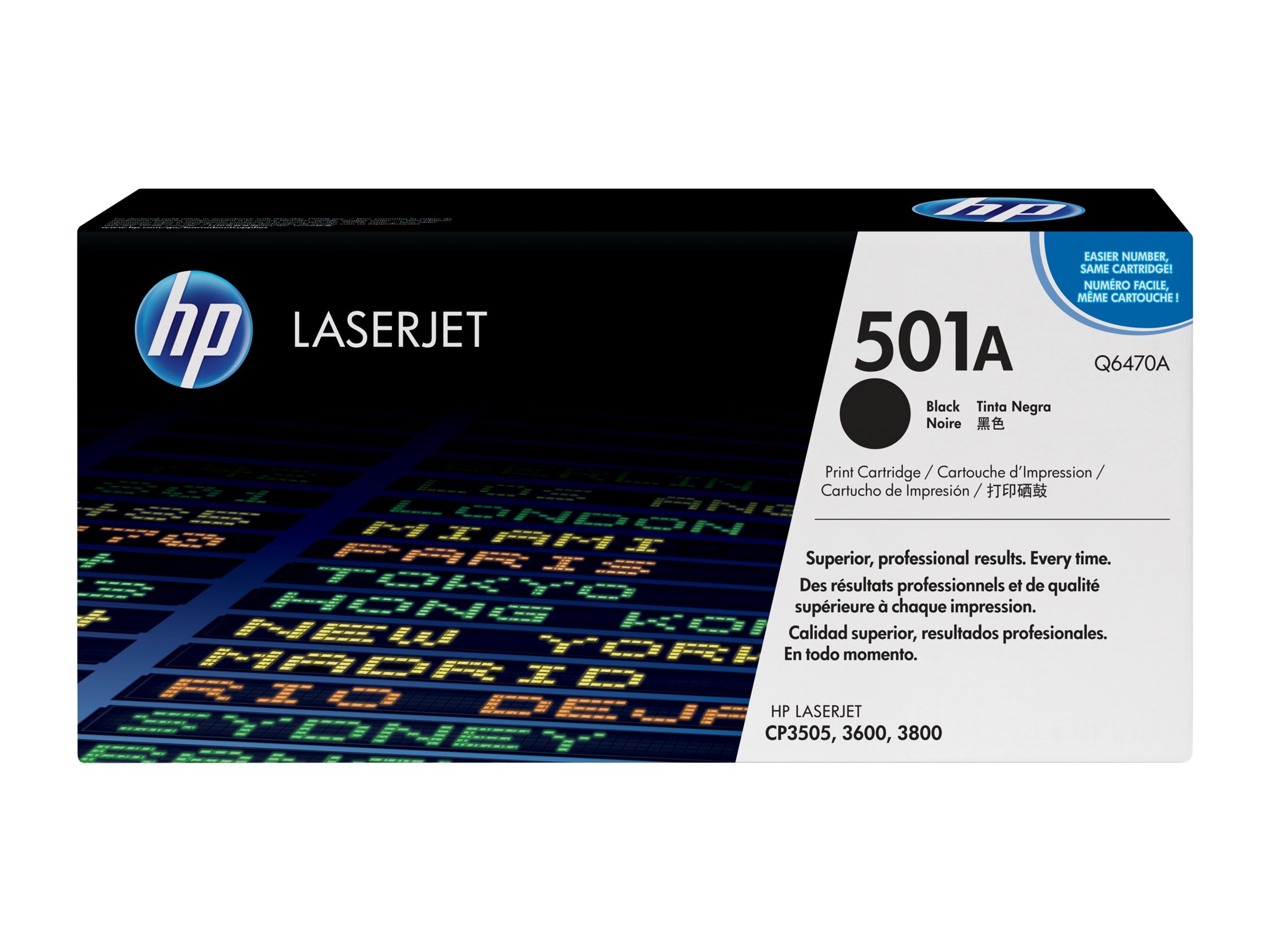 HP 501A - Schwarz - Original - LaserJet - Tonerpatrone (Q6470A), Ansicht 4