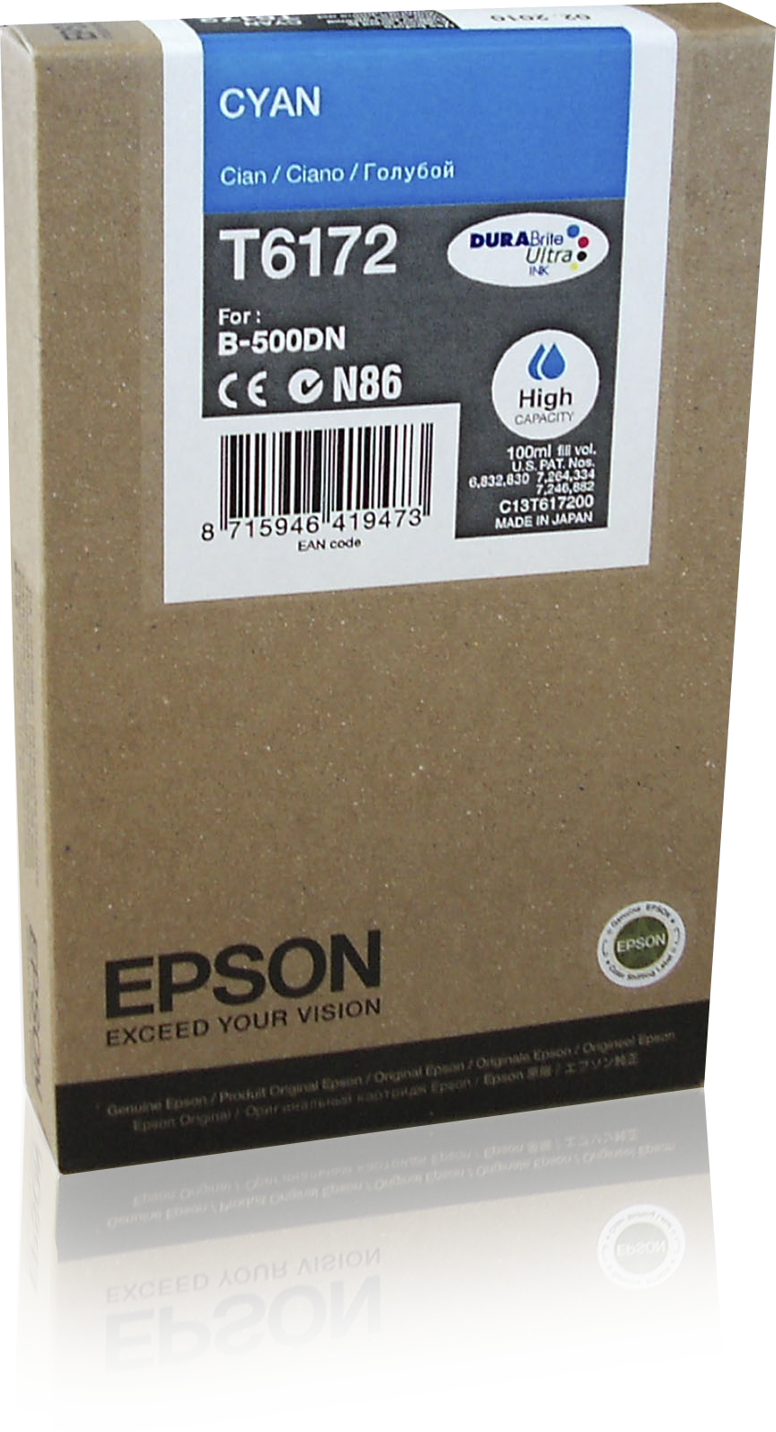 Epson Tintenpatrone HC Cyan 7k, Hohe (XL-) Ausbeute, 100 ml, 1 Stück(e)