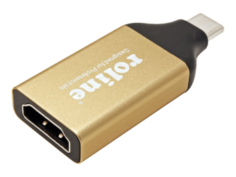 ROLINE Videoadapter - 24 pin USB-C männlich zu HDMI weiblich