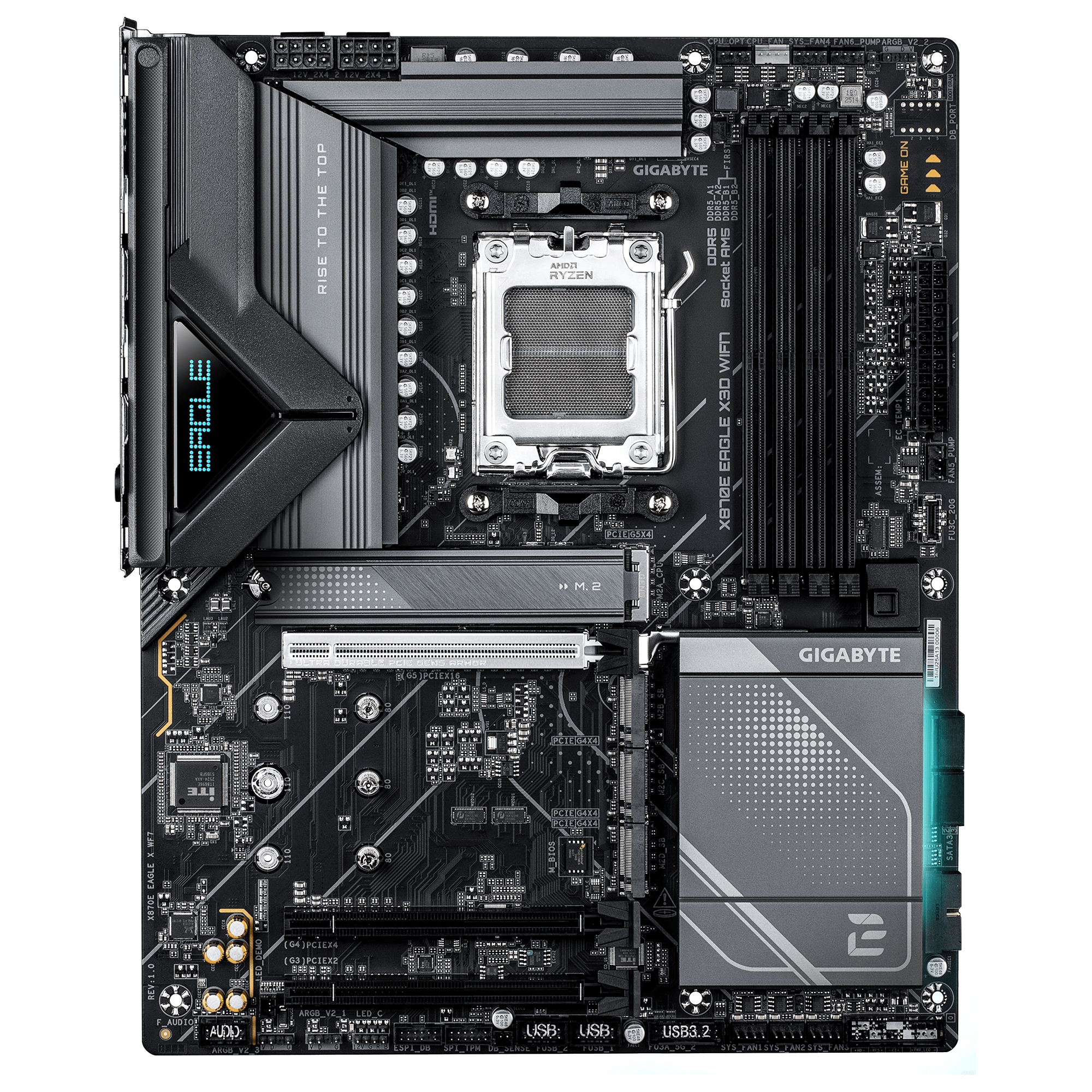 Gigabyte X870E Eagle X WF7 AM5 - Mainboard - AMD Sockel AM5 (Ryzen Zen4), Ansicht 2