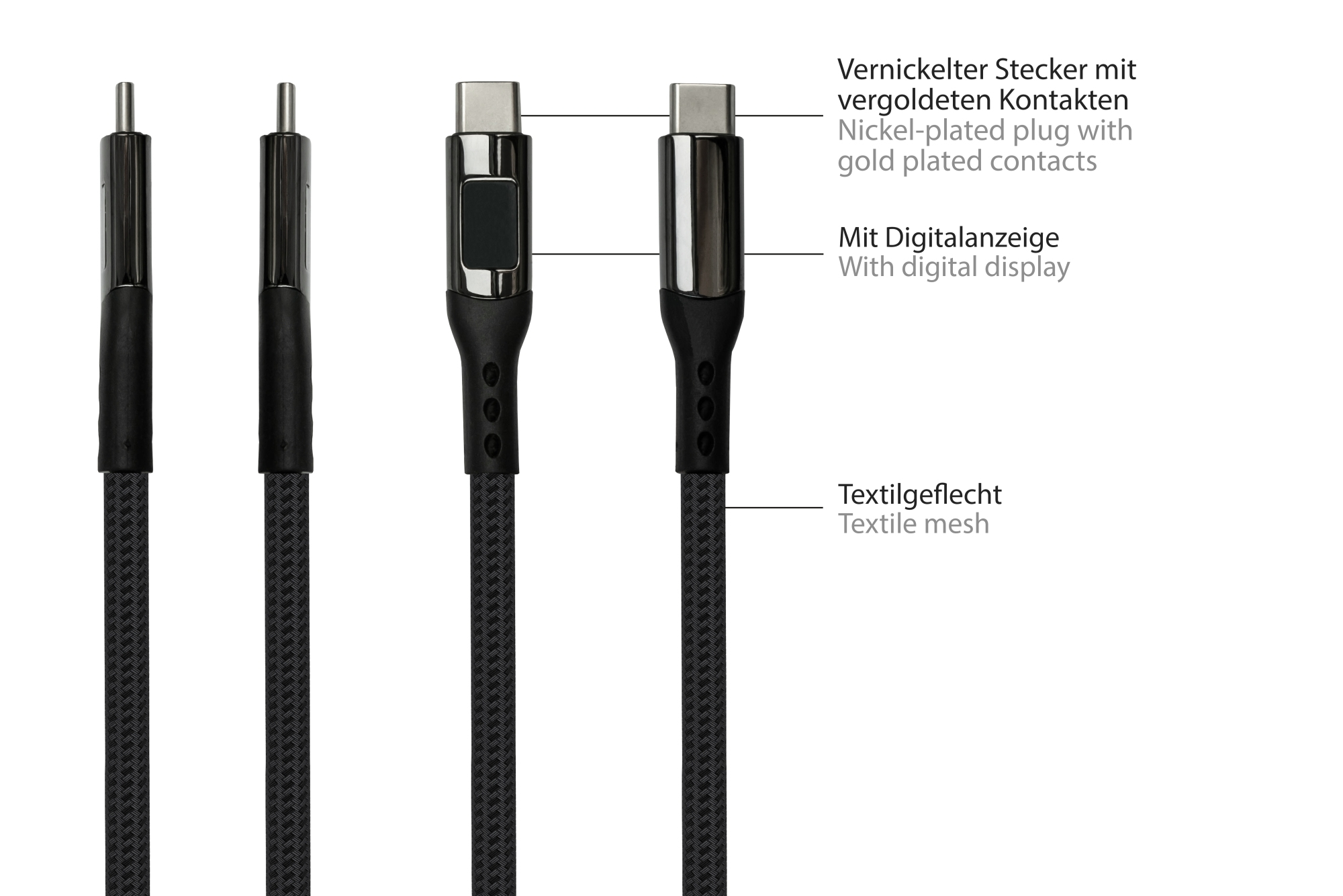 Good Connections USB2.0 Lade/-Datenkabel 100W USB-C - Kabel - Digital/Daten, Ansicht 4