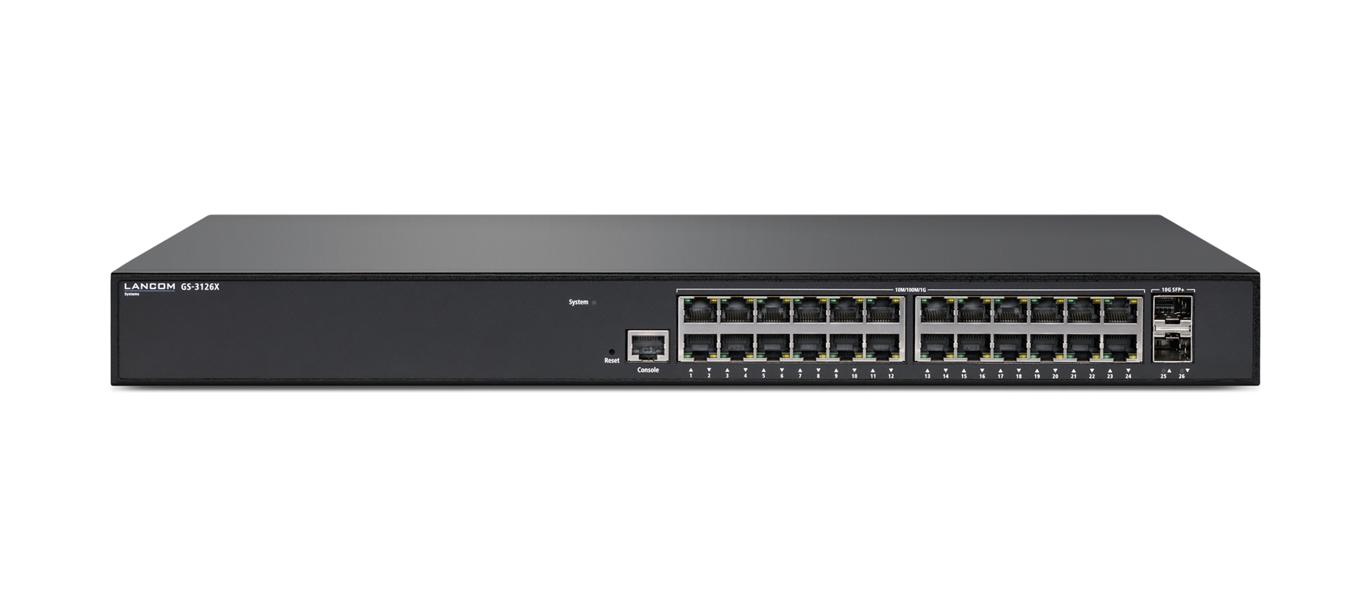 Lancom GS-3126X, Managed, L3, Gigabit Ethernet (10/100/1000), Rack-Einbau, 1U