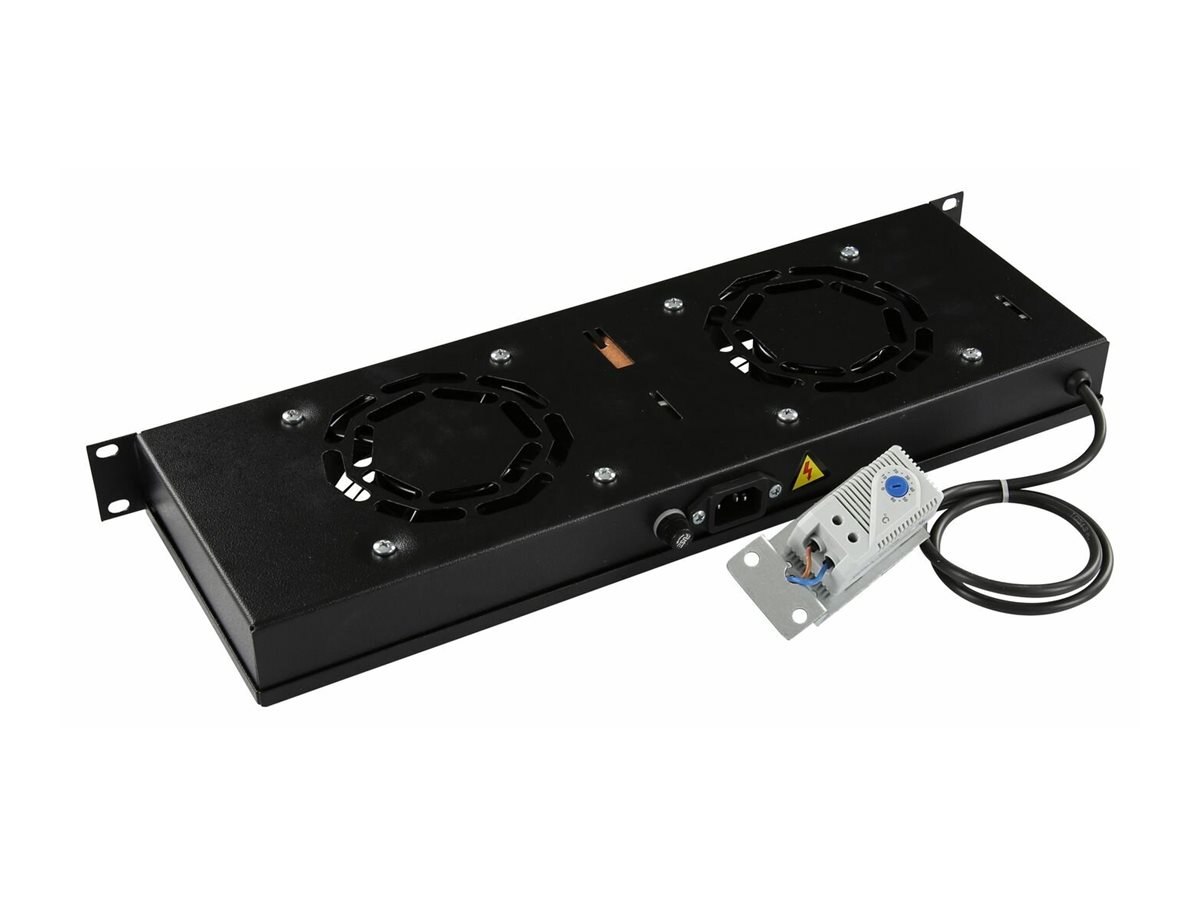 Lanview RAF310BL - Schwarz - Stahl - 2 Lüfter - 280 m³/h - 1U - 19, Ansicht 2