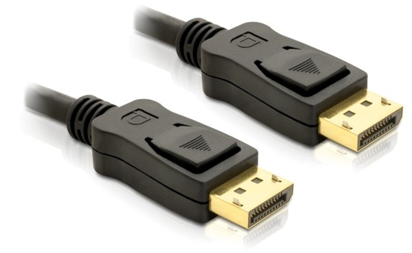 Delock Cable DisplayPort 1.2 male &gt; DisplayPort male 4K 1 m, 1 m, Schwarz, Männlich/Männlich