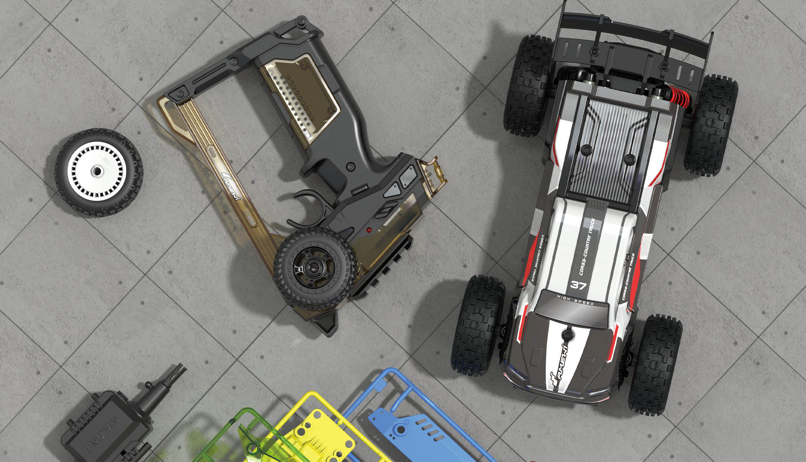 Amewi CoolRC DIY Hero Truggy 2WD 1:18 - Truggy - 1:18 - 8 Jahr(e) - 300 g, Ansicht 4