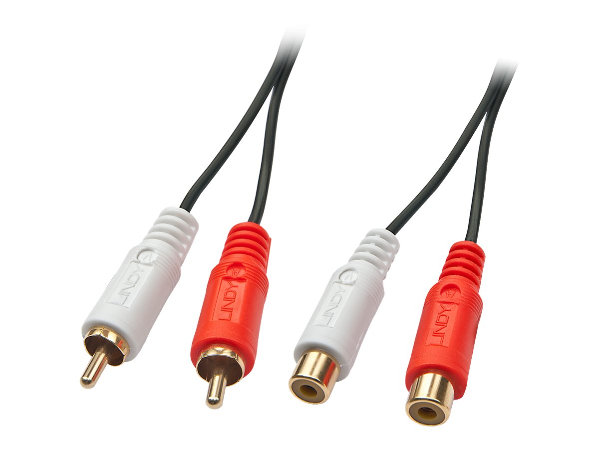 Lindy Premium - Audioverlängerungskabel - RCA x 2 (M)