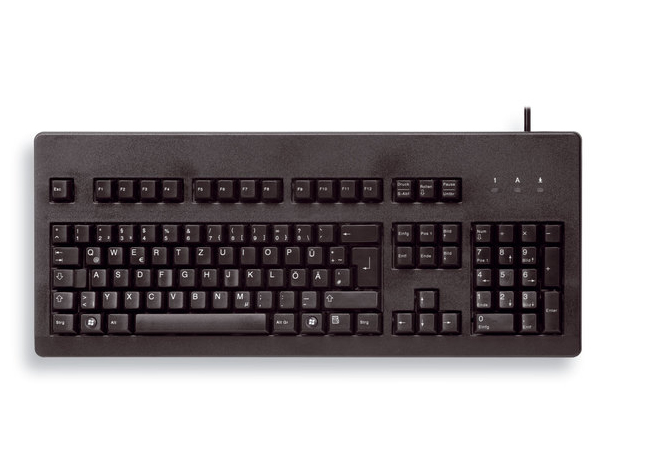 Cherry G80-3000 - Tastatur - PS/2, USB - TL: EU, QWERTY, Ansicht 4