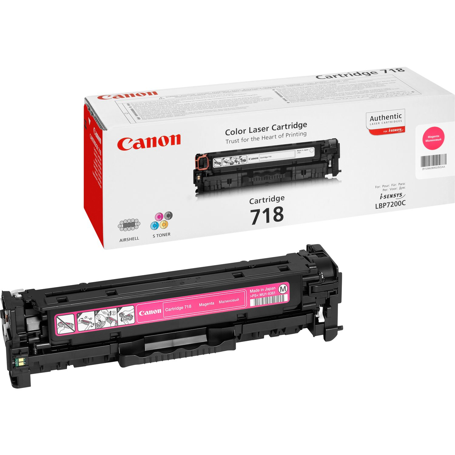 Canon 718 Magenta - Magenta - Original - Tonerpatrone, Ansicht 2