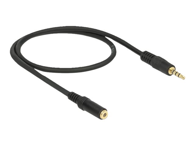 Delock Audioverlängerungskabel - mini-phone stereo 3.5 mm weiblich zu mini-phone stereo 3.5 mm männlich