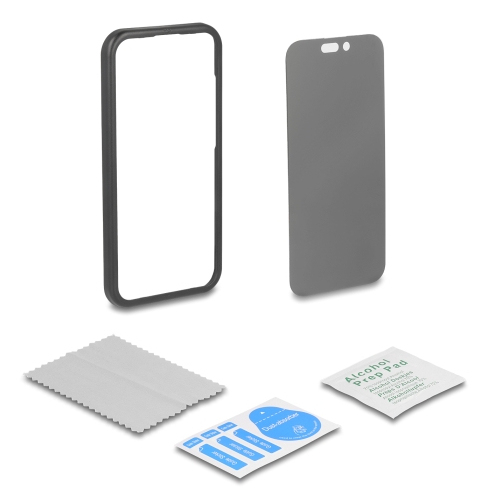 Delock Schutzfolie für iPhone 17 mit Sichtschutz aus gehärtetem Glas Anti Spy 4 Wege, Ansicht 4