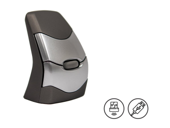 Bakker Elkhuizen DXT Precision - Maus - rechts- und linkshändig - kabellos - RF - kabelloser Empfänger (USB)