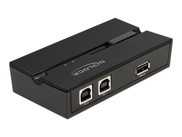 Delock USB 2.0 Switch für 2 PC an 1 Gerät